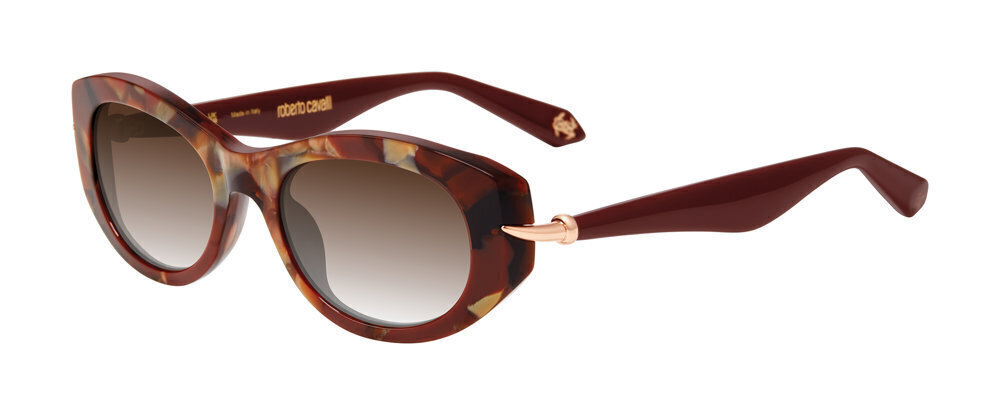 ROBERTO CAVALLI SUN SRC173M Sunglasses BROWN PEARLED FANTASY (09Z6) 53mm